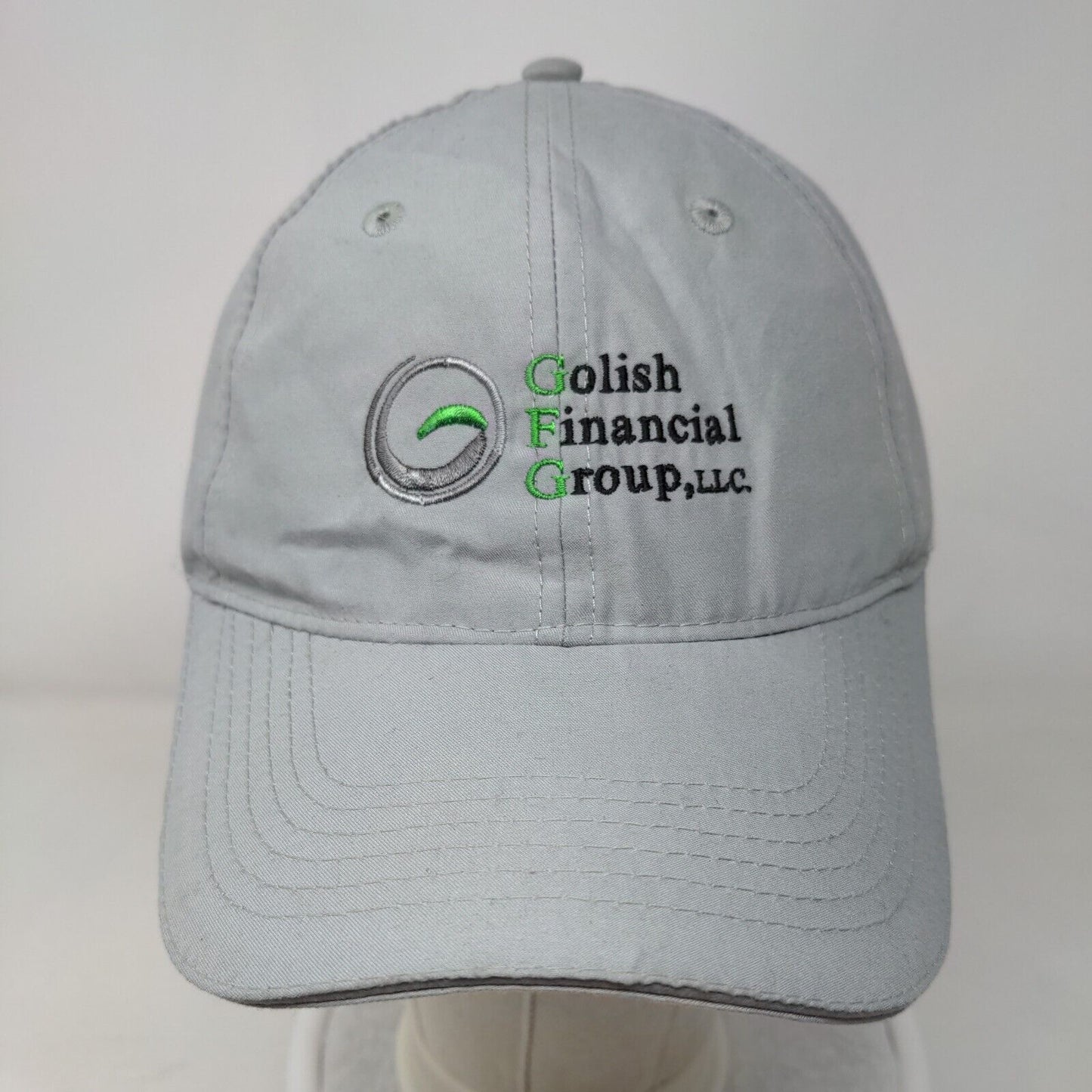Golish Financial Group Strapback Hat Greenish Gray One Size Sope Creek