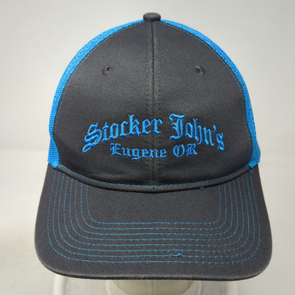 Port Authority Trucker Hat Black Blue One Size Stocker Johns Eugene OR Snapback