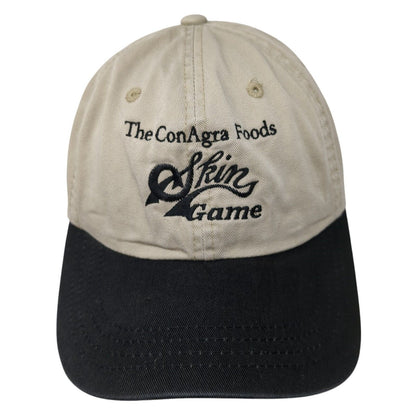 The ConAgra Foods Skin Game Slideback Hat Tan OS Adjustable Embroidered Imperial
