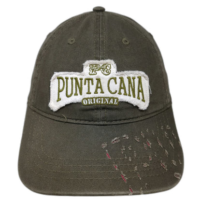 Robin Ruth Punta Cana Hat Baseball Cap Green One Size Strapback Distressed Logo