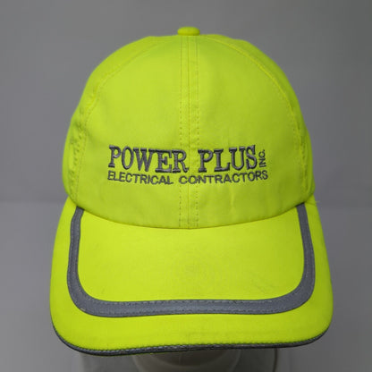 Power Plus Inc Electrical Contractors Strapback Hat Green One Size
