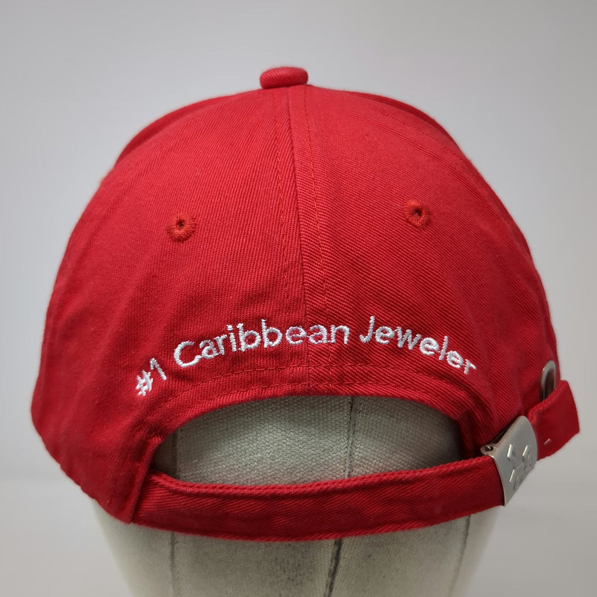 Little Switzerland Baseball Cap Red One Size Caribbean Jeweler Sandwich Brim Hat