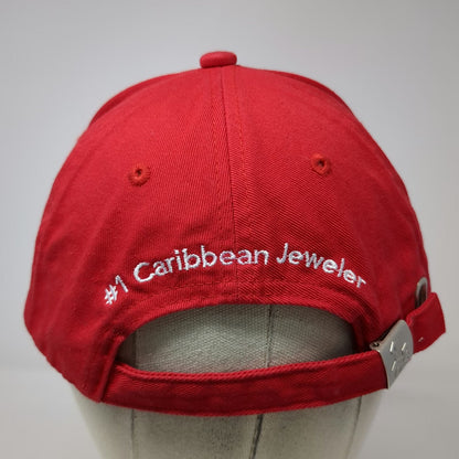 Little Switzerland Baseball Cap Red One Size Caribbean Jeweler Sandwich Brim Hat