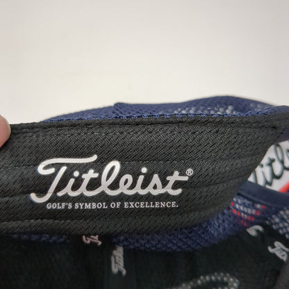 Titleist Snapback Trucker Hat Blue One Size Mesh Back Solid Adjustable