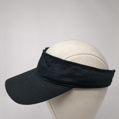 Outdoor Cap Strapback Gol Sun Visor Hat Black One Size Adjustable Solid Blank