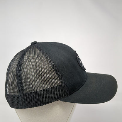 ATL Patch Snapback Mesh Back Trucker Hat Black One Size Haka Pacific