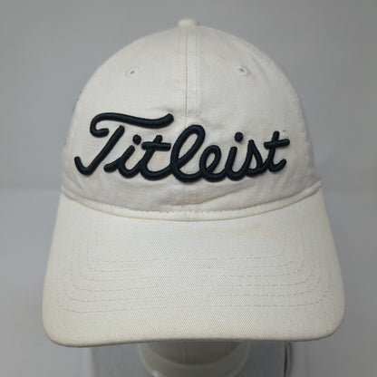 Titleist Regatta Bay Slideback Golf Hat White OS Adjustable Embroidered 6 Panel