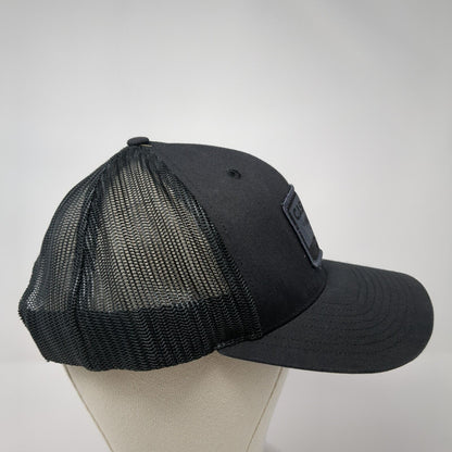Cascade Moto Oregon Snapback Trucker Hat Black OS Adjustable Mesh Richardson