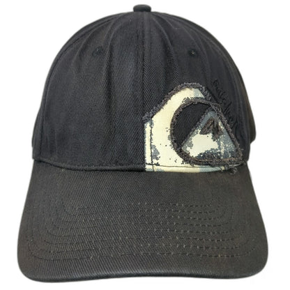 Quiksilver Baseball Cap Black One Size Fitted Embroidered Logo Underbrim Hat