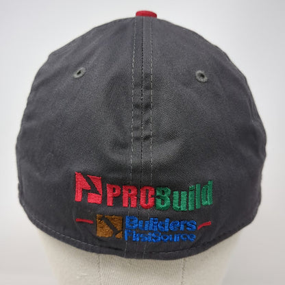 New Era Baseball Cap Gray L 39THIRTY Stretch Fit Motorcycle ProBuild Logo Hat