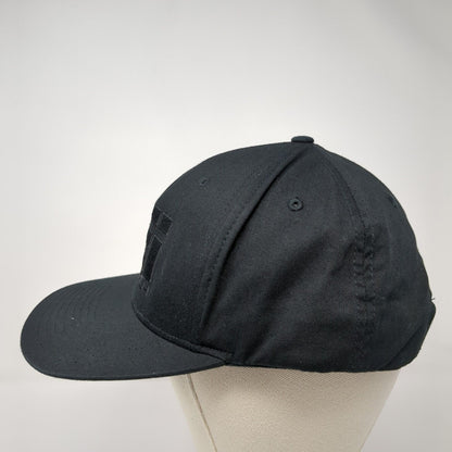 Greyloch Snapback Hat Black One Size Embroidered Solid Richardson