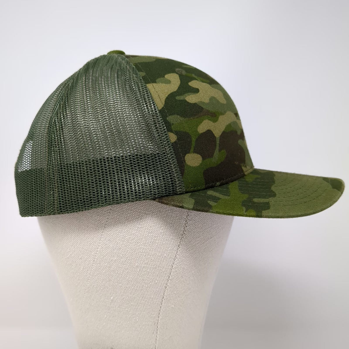 Yupoong Mac Tools Green Camo Trucker Hat One Size Snapback Mesh Adjustable Cap