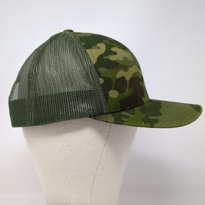 Yupoong Mac Tools Green Camo Trucker Hat One Size Snapback Mesh Adjustable Cap