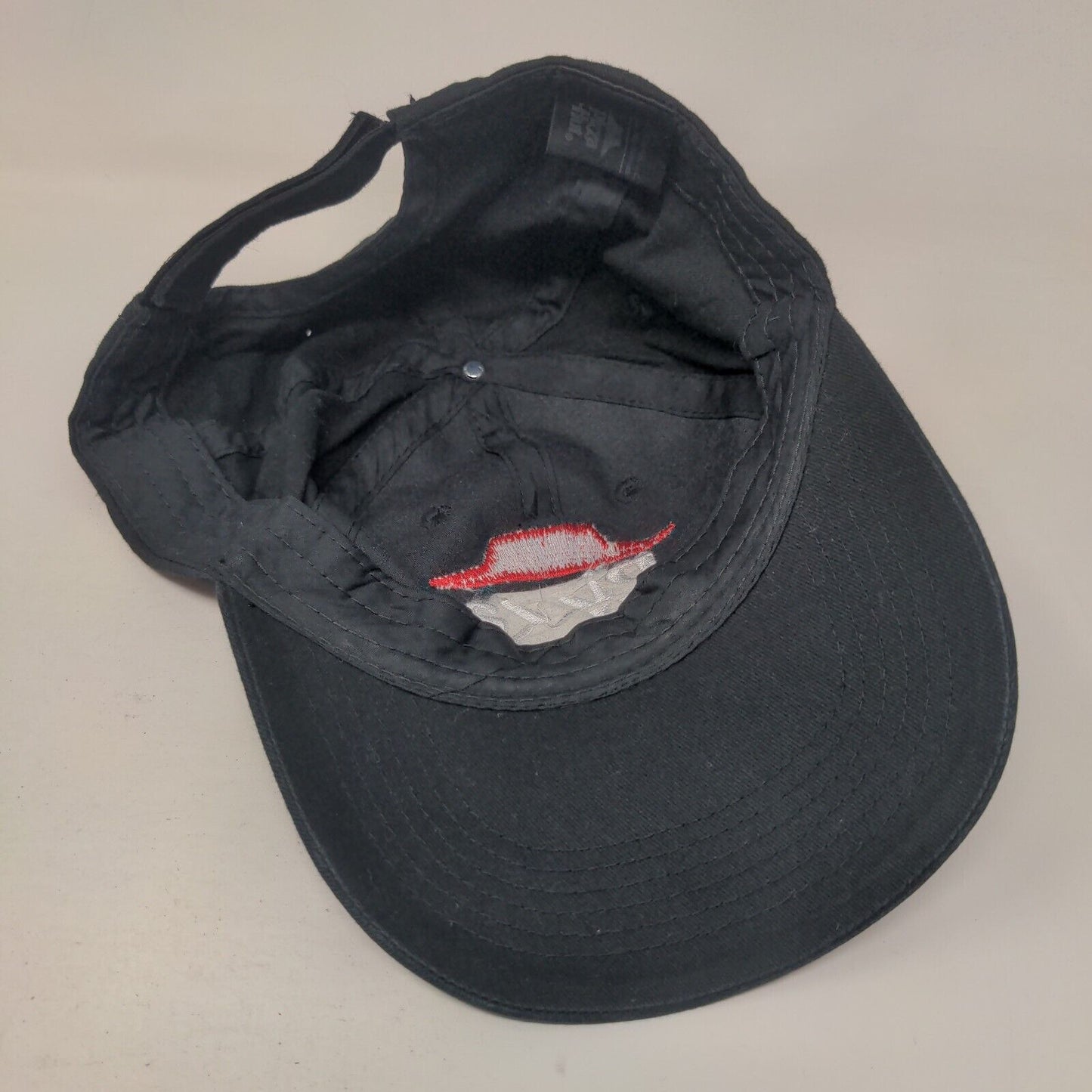 Pizza Hut Strapback Hat Black OSFA Adjustable Embroidered Employee Crew Cap