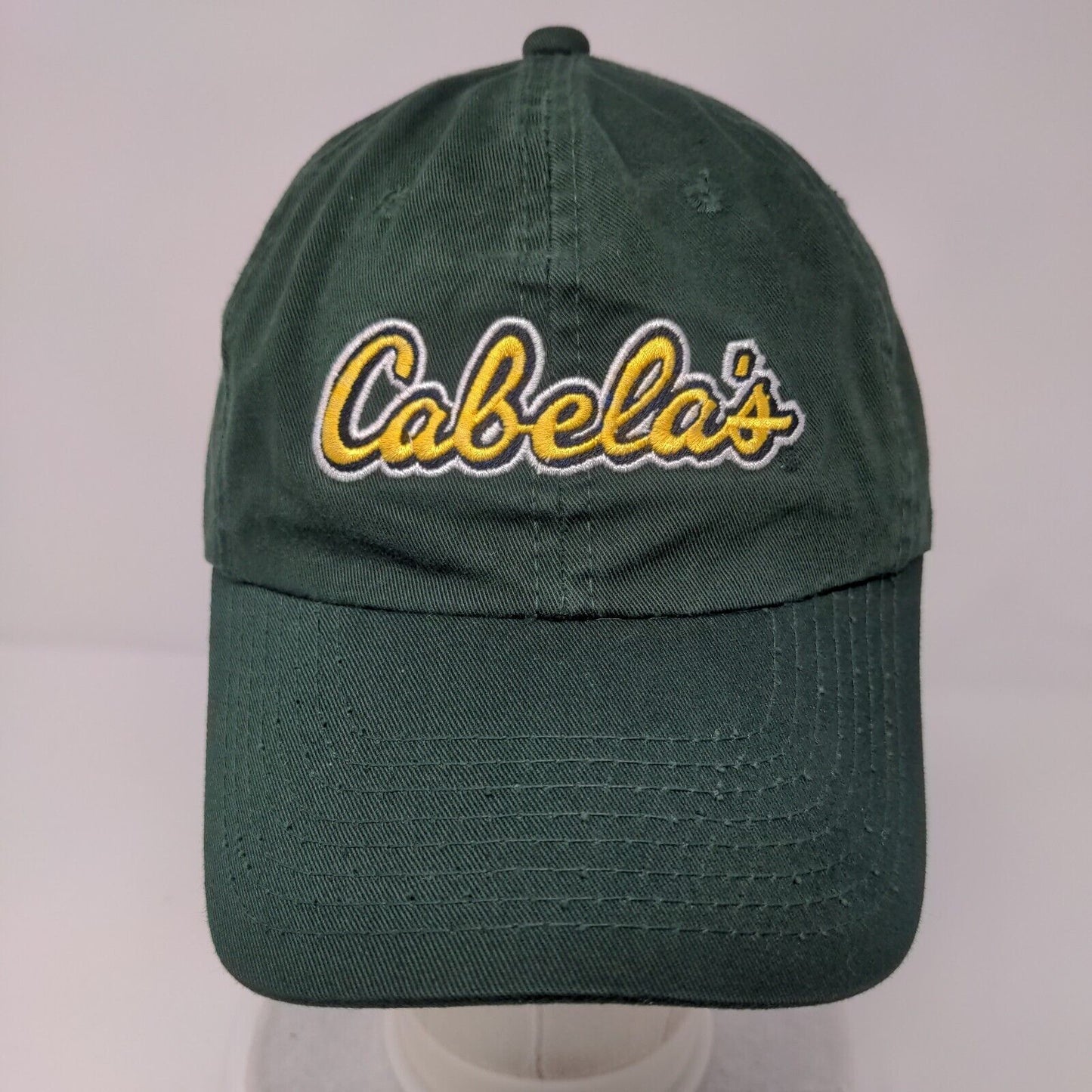 Cabela's Slideback Hat Green OSFA Adjustable Embroidered Vent Holes
