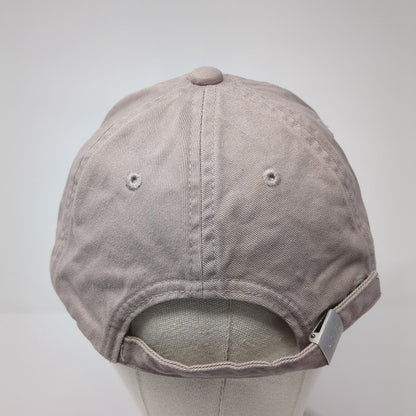 Gap Slideback Hat Brown S/M Embroidered Spell Out Adjustable 6 Panel