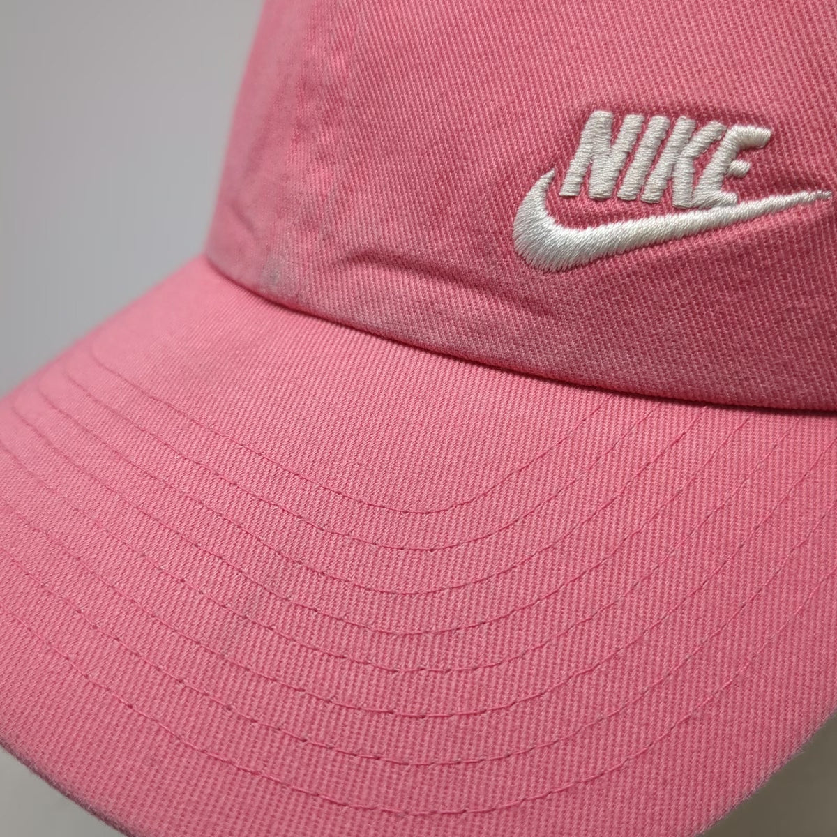 Nike Baseball Cap Pink One Size Adjustable Heritage 86 Cotton Hat Swoosh Logo