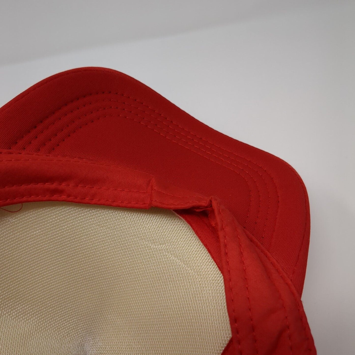 Toptie Snapback Mesh Back Trucker Hat Red One Size Colorblock Blank