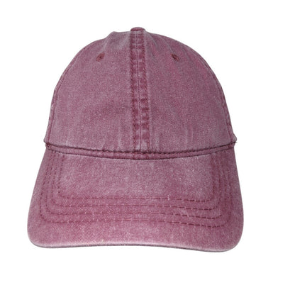 Otto Slideback Hat Red One Size Adjustable Solid 6 Panel Blank Outdoor