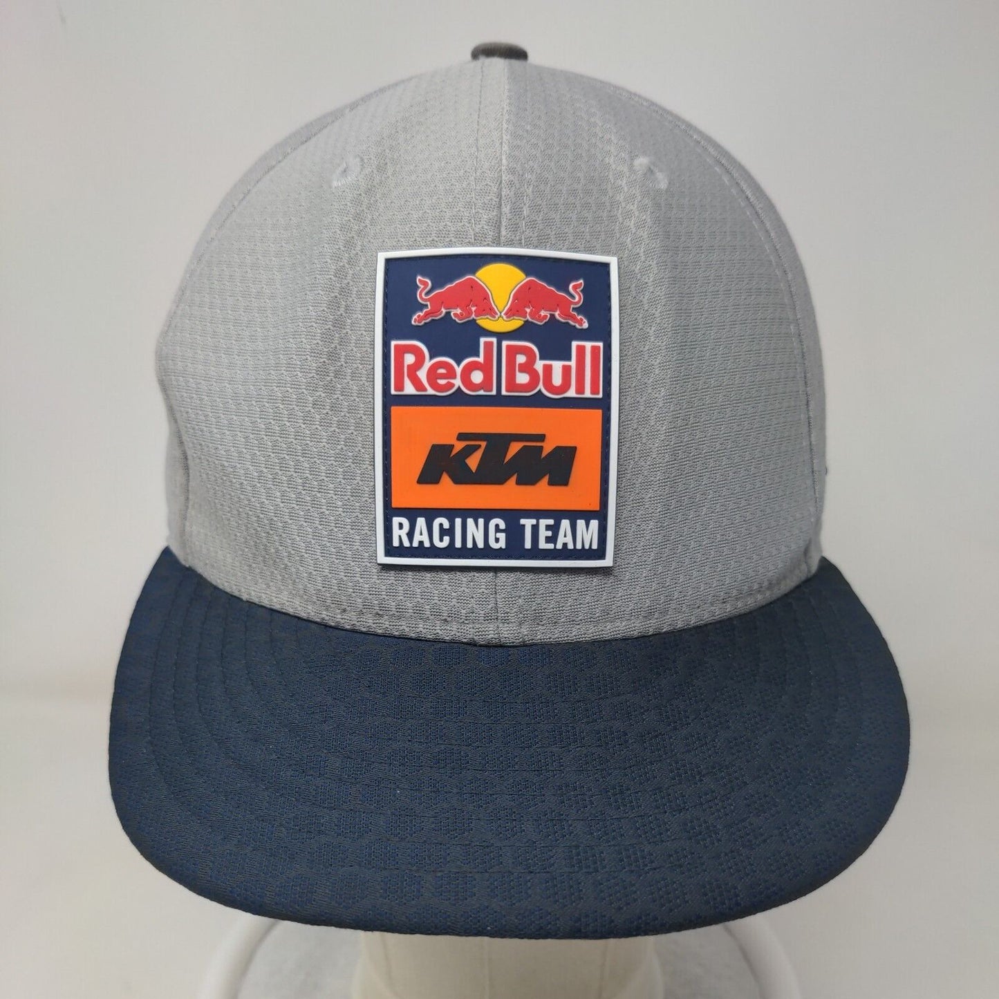 New Era Men's Snapback Hat Gray M-L 3D Red Bul KTM Racing Motocross Logo 9Fifty