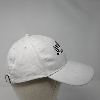 Jim Beam Vanilla Slideback Hat White One Size Adjustable Embroidered 6 Panel