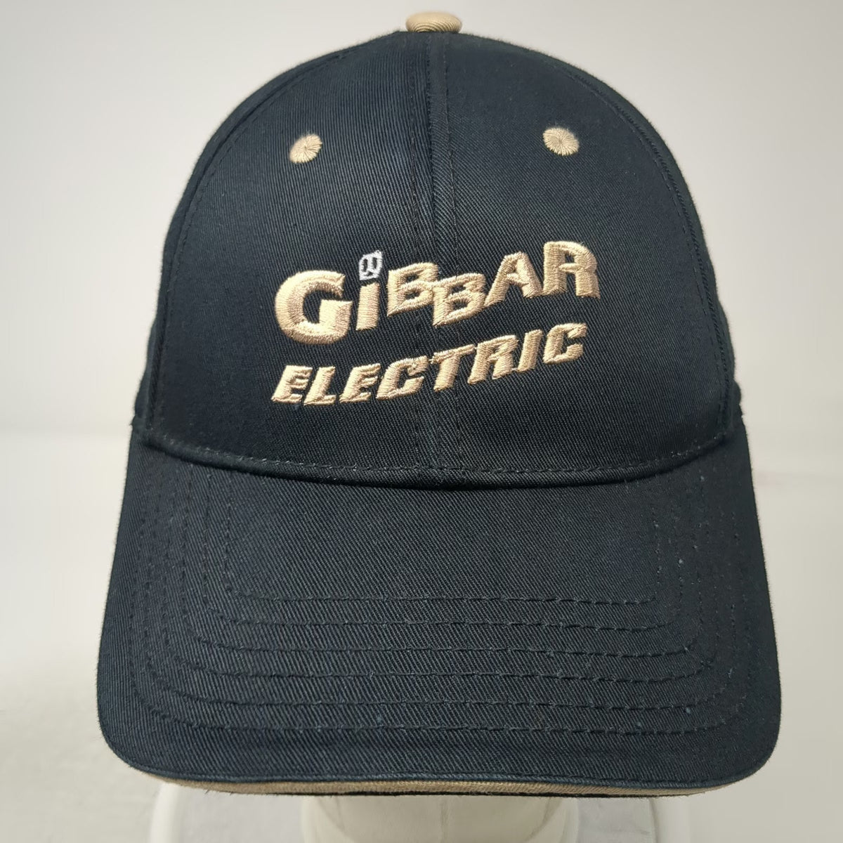 Otto Baseball Cap Black One Size Gibbar Electric Organic Cotton Strapback Hat