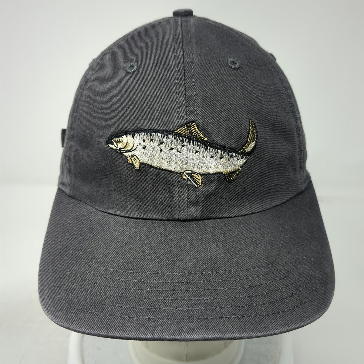 Richardson Baseball Cap Gray OSFM OREPAC Salmon Fish Embroidery Slideback Hat
