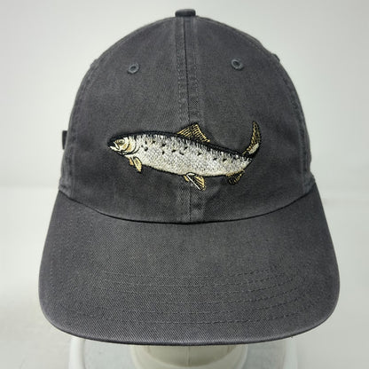 Richardson Baseball Cap Gray OSFM OREPAC Salmon Fish Embroidery Slideback Hat