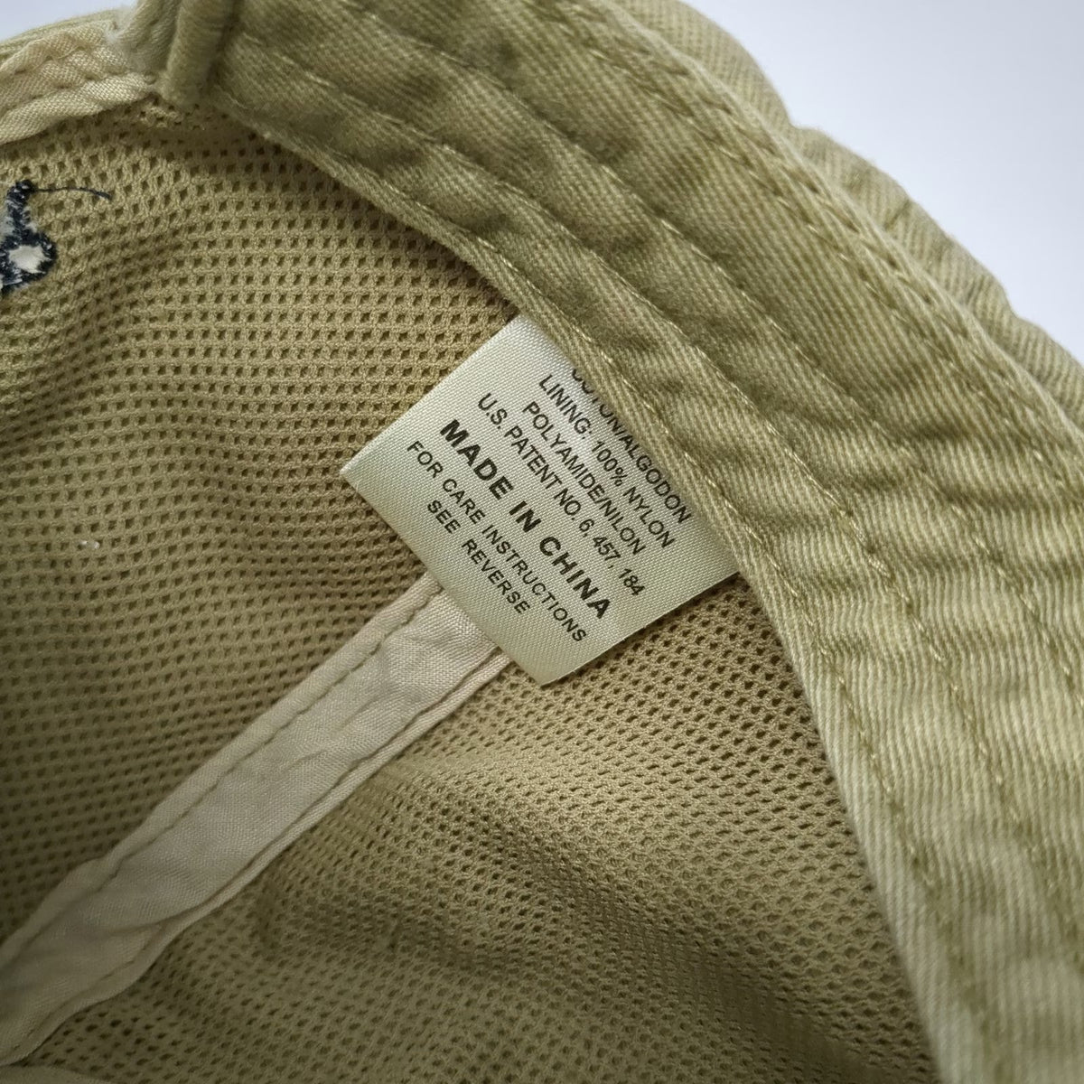 Adams Baseball Cap Beige One Size NH Audubon Volunteer Loon Bird Strapback Hat