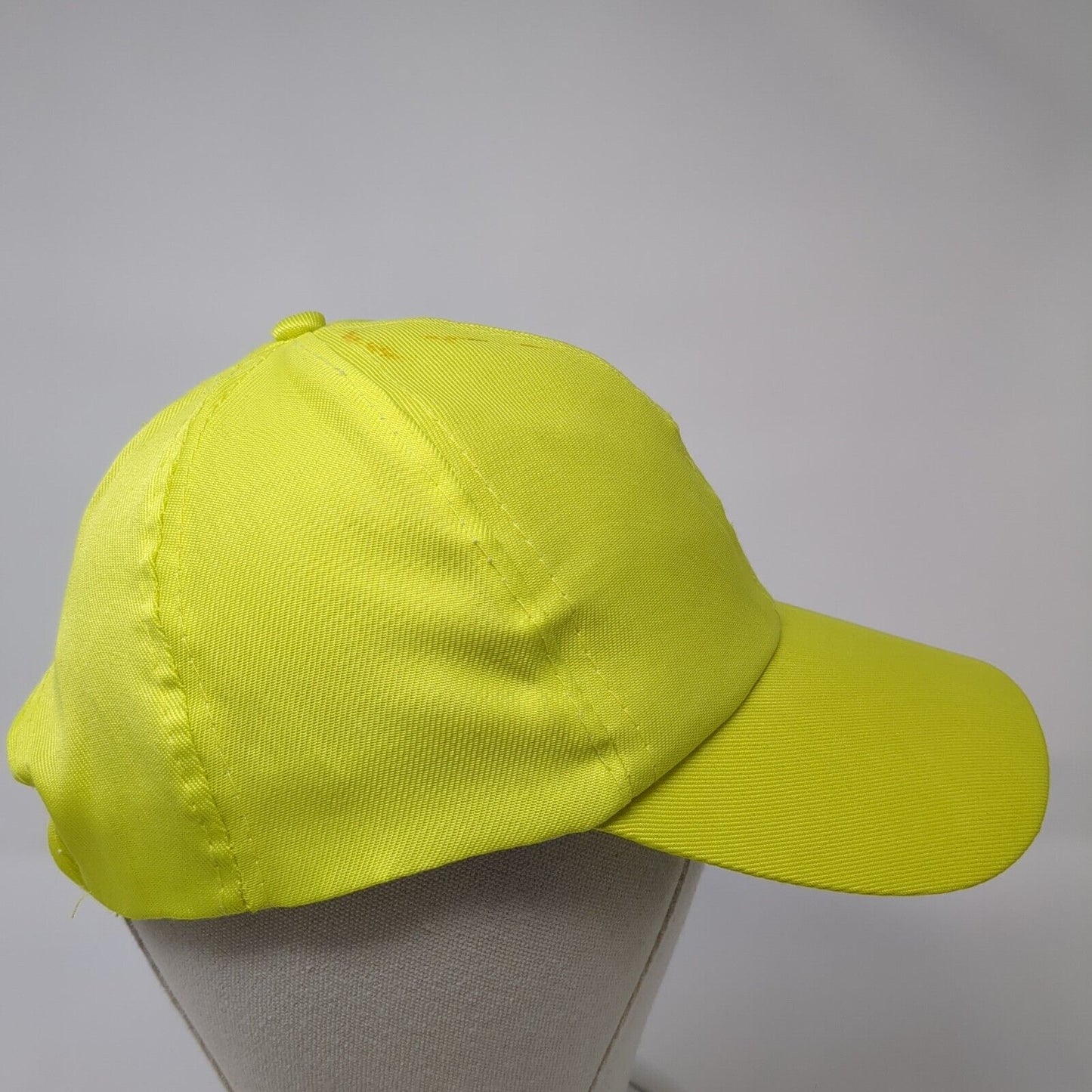 Unbranded Strapback Hat Green One Size Adjustable Vented Holes 6 Panel Blank