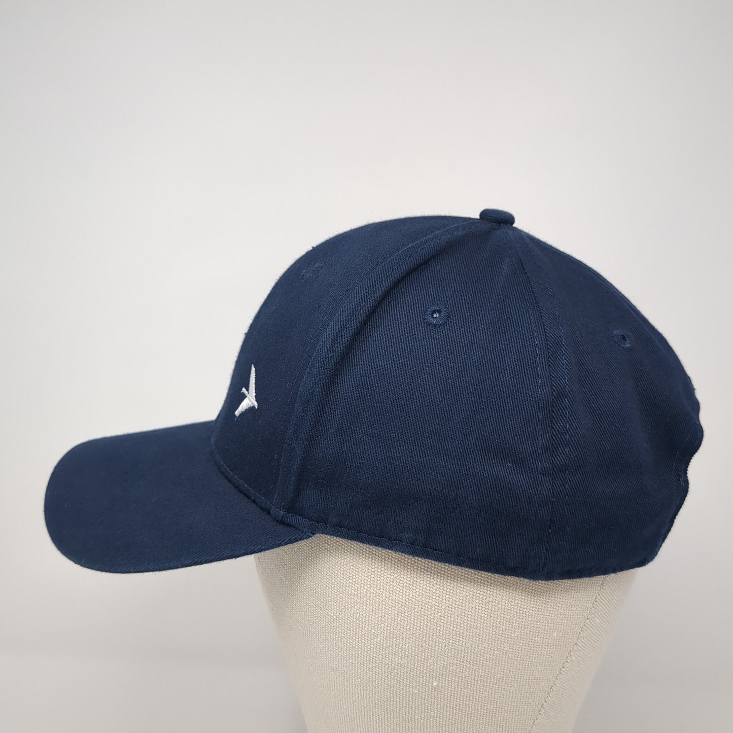 Embraer Slideback Hat Blue One Size Adjustable Embroidered Logo 6 Panel
