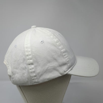 George Baseball Cap White One Size Slideback Adjustable Cotton Plain Blank Hat