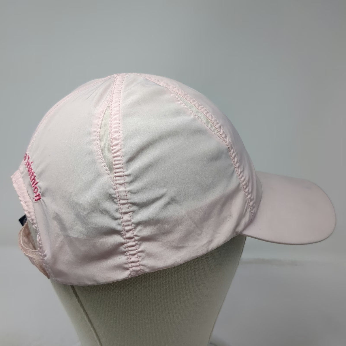 WicKid Baseball Cap Pink One Size Performance Breast Cancer Ribbon Triathlon Hat