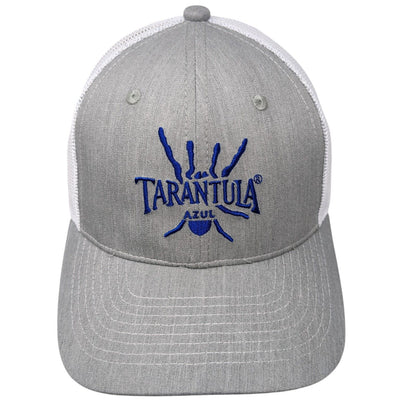 Tarantula Azul Snapback Mesh Back Trucker Hat Gray One Size Colorblock