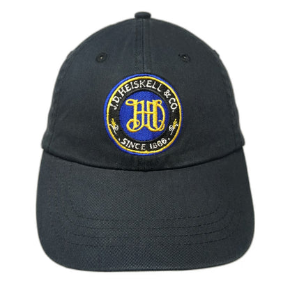 KC CAPS Baseball Cap Black One Size J.D. Heiskell & Co Cotton Slideback Hat