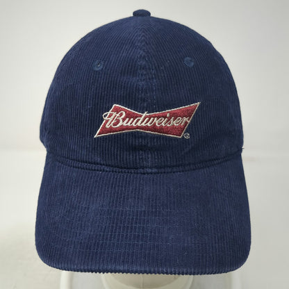 H3 Headwear Budweiser Baseball Cap Blue One Size Corduroy Embroidered Hat