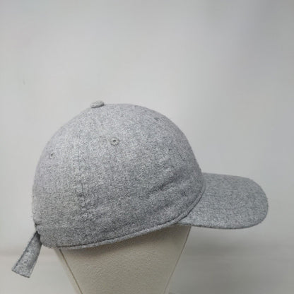 Unbranded Slideback Hat Gray OSFM Adjustable 6 Panel Solid Blank
