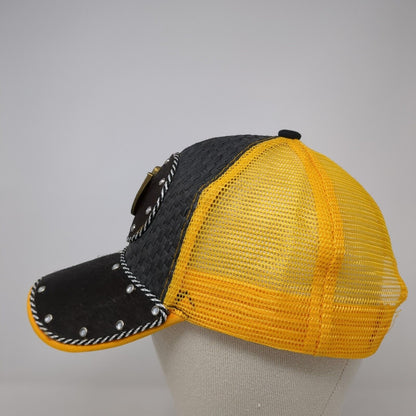 Mexico 3D Horse Snapback Trucker Hat Multicolor OS Adjustable Mesh Rhinestone