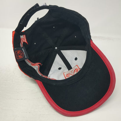 Dodge Baseball Cap Black Red White OSFM Checkered Racing Ram Logo Strapback Hat
