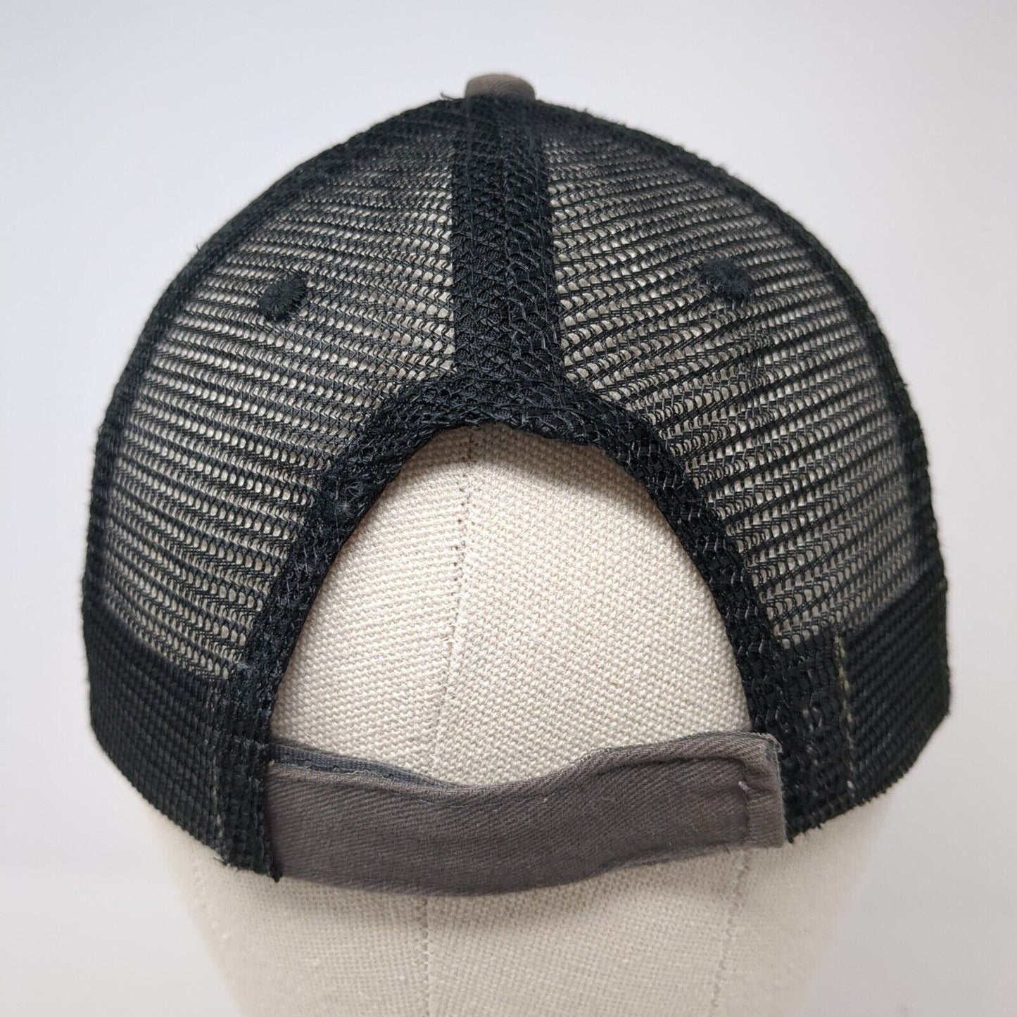 Prairietown Feed Service Strapback Trucker Hat Brown One Size Mesh Back