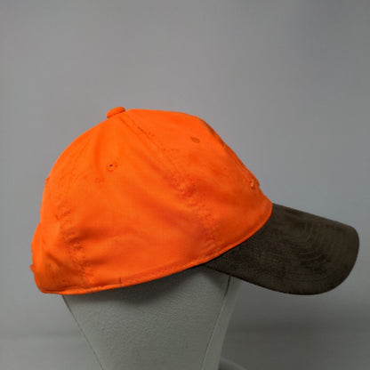 Remington Men's Strapback Hat Bright Orange Size OSFM Embroidered Logo