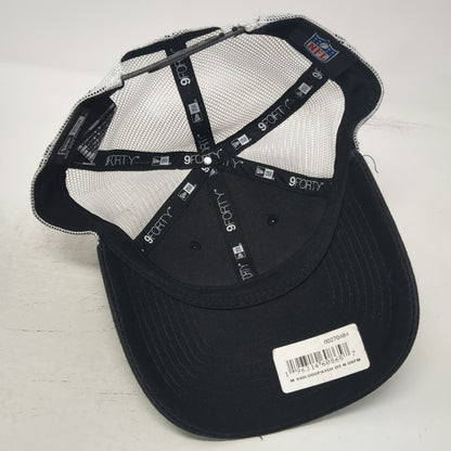 New Era New Orleans Saints NFL Snapback Black White Gold OS Mesh Patch Hat Logo