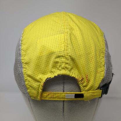 illumiNITE 5 Panel Yellow OSFM Hat Reflective Mesh Adjustable Strapback Running