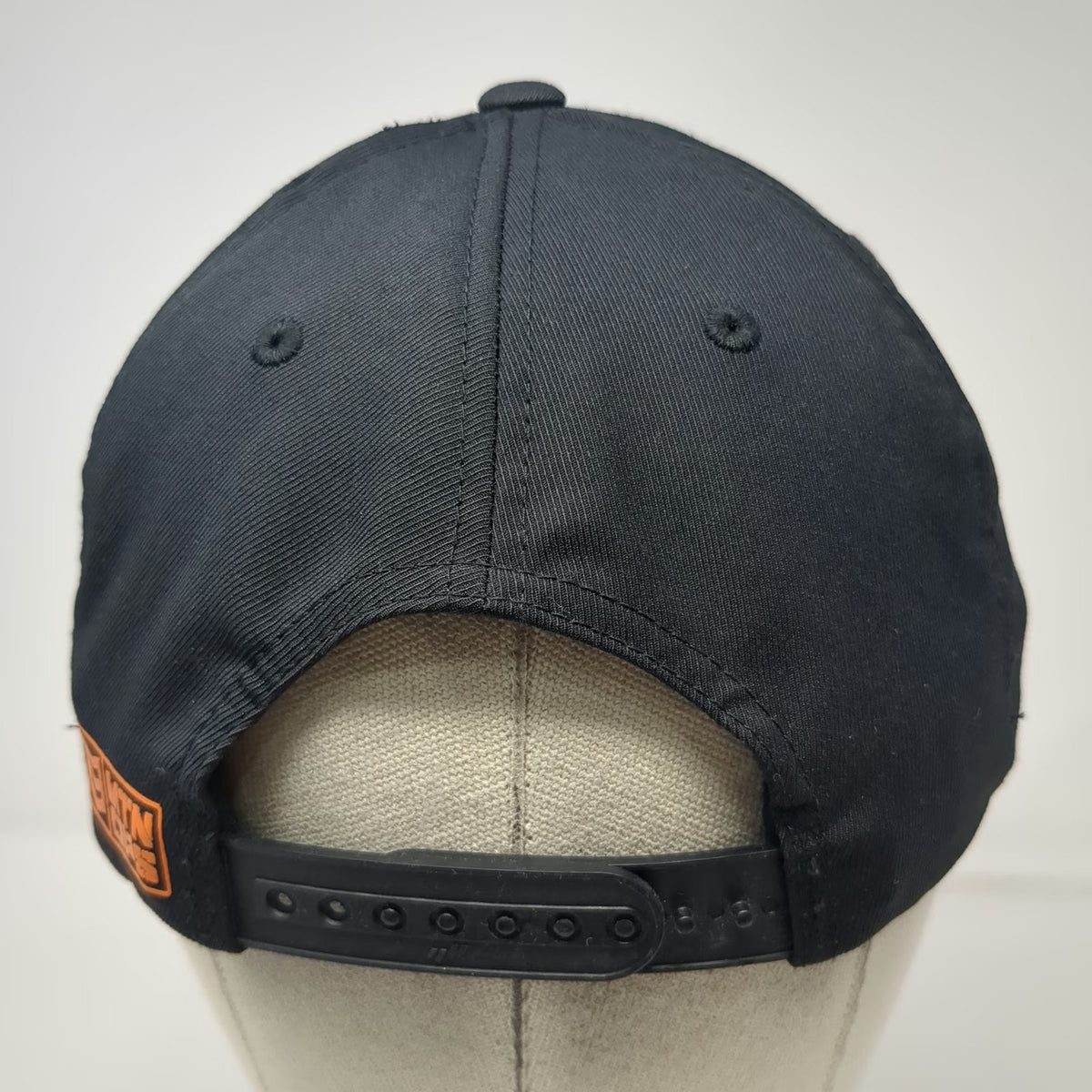 Yupoong Snapback Hat Black One Size MTN OPS Orange Logo Flexfit 110 Structured