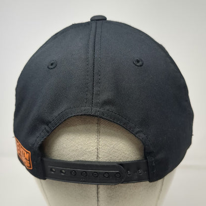 Yupoong Snapback Hat Black One Size MTN OPS Orange Logo Flexfit 110 Structured