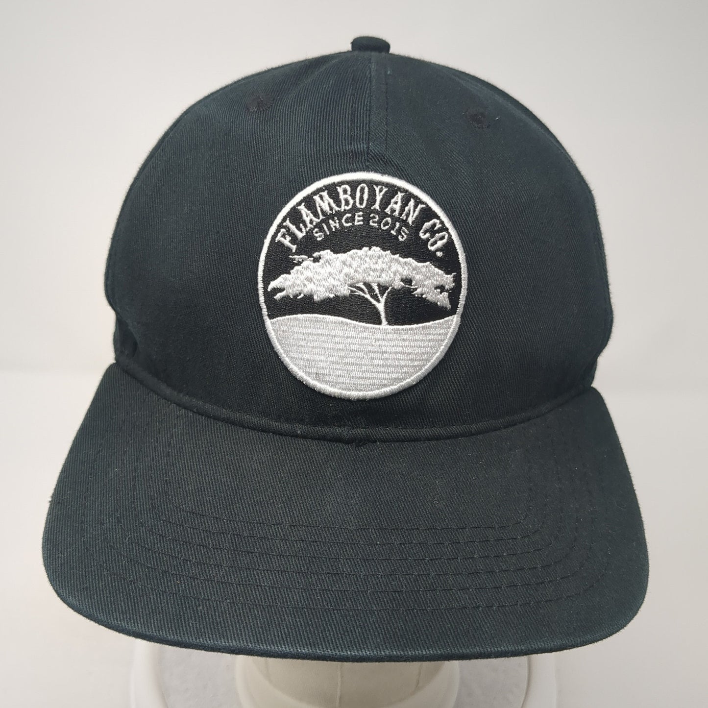 Flamboyan Co. Since 2015 Snapback Cap Black One Size Adjustable Embroidered