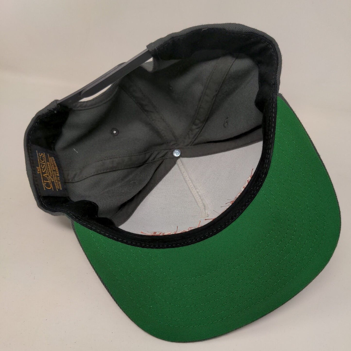 Meier Lake Snapback Hat Gray One Size Adjustable The Classics Yupoong