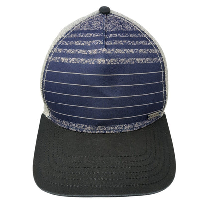 Prana Snapback Trucker Hat Multicolor OS Adjustable Striped 6 Panel Mesh Back