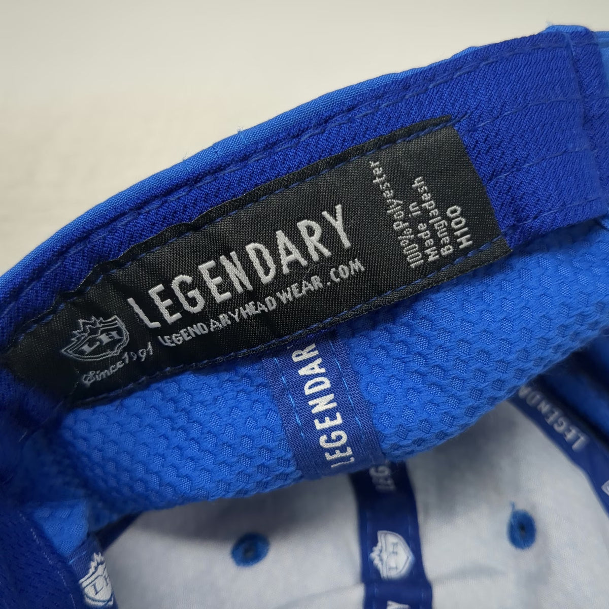 Legendary Baseball Cap Blue OS River Birch Golf Course Windmill Hat Performance