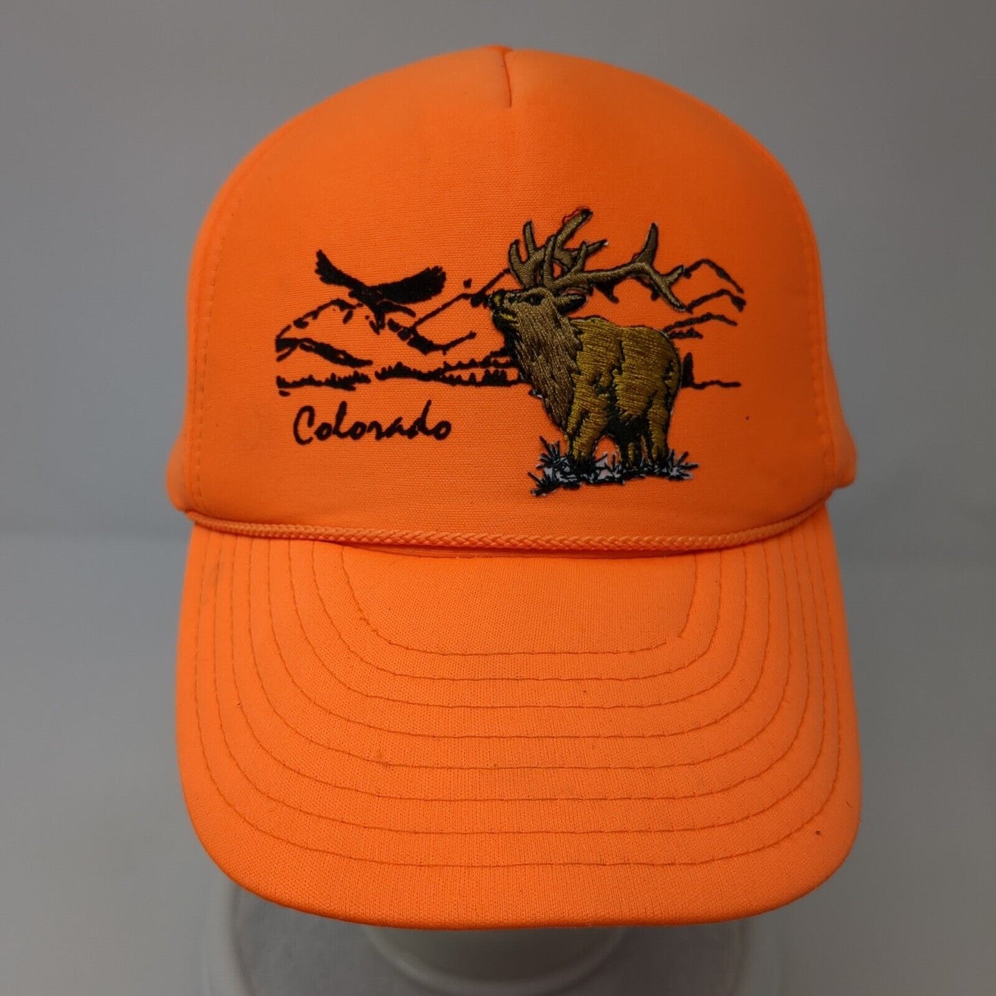 Colorado Snapback Hat Orange One Size Adjustable Embroidered 6 Panel Nissin Cap